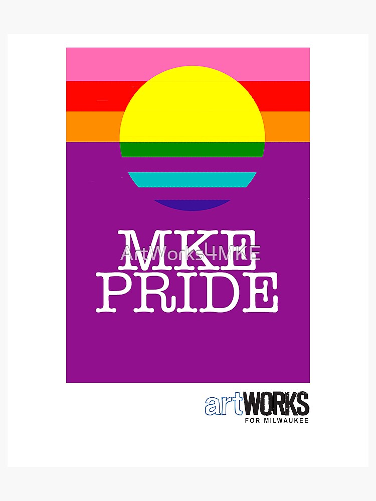 "MKE Pride" Sticker for Sale by ArtWorks4MKE Redbubble