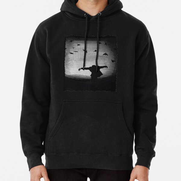 Item preview, Man In flight with ravens designed and sold by jesseladret.