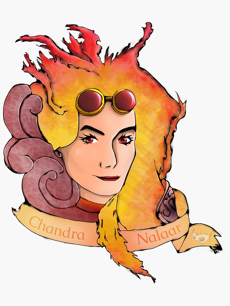 Thumbnail 3 of 3, Sticker, Lady Fire designed and sold by LaCorte.
