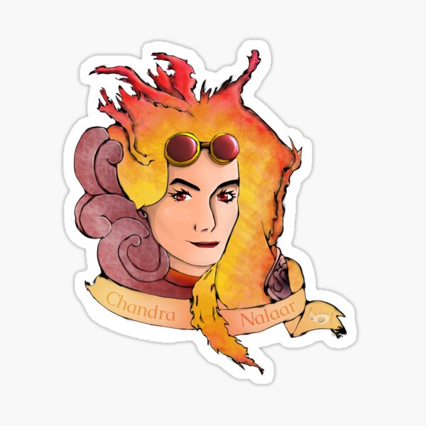 Lady Fire Sticker