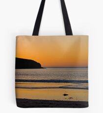 Golden Waves, sunset at St Ninian's Isle, Shetland Tote Bag