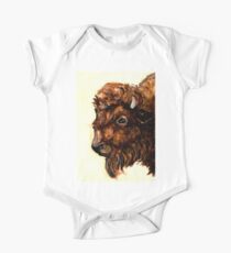Bison-Büffel Baby Body Kurzarm