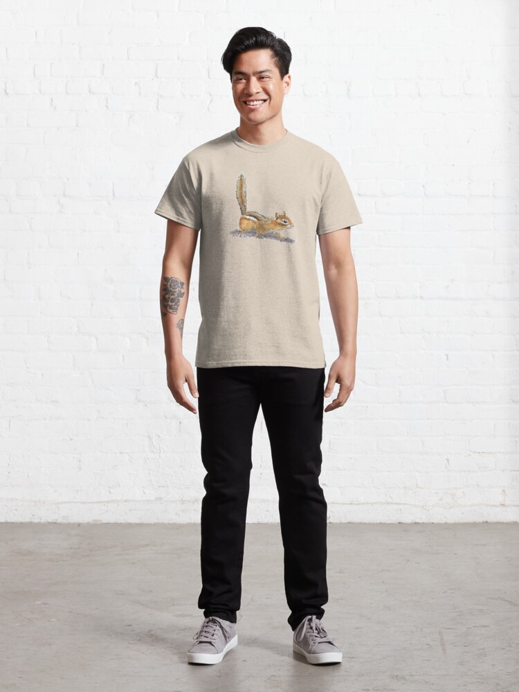 Alternate view of Curious Chipmunk Classic T-Shirt