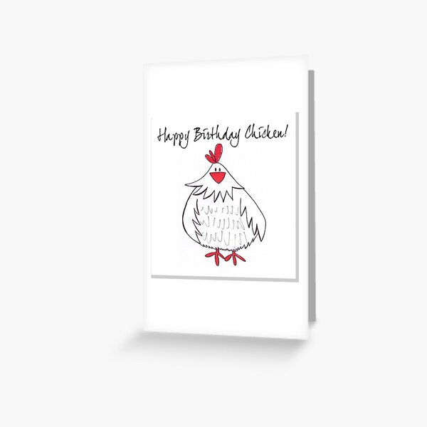 Item preview, Happy Birthday Chicken MD003 designed and sold by McGrath-Designs.