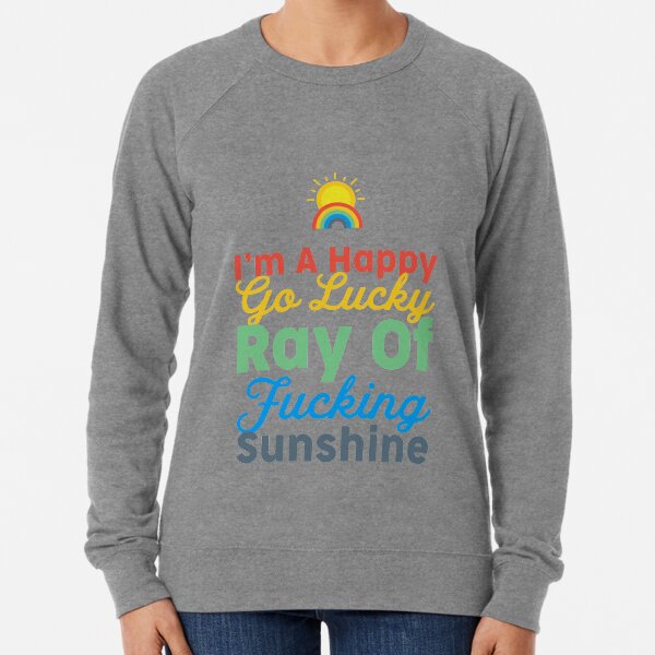 Boys Girls Im A Ray of Fucking Sunshine Teen Youth Hoodies Black