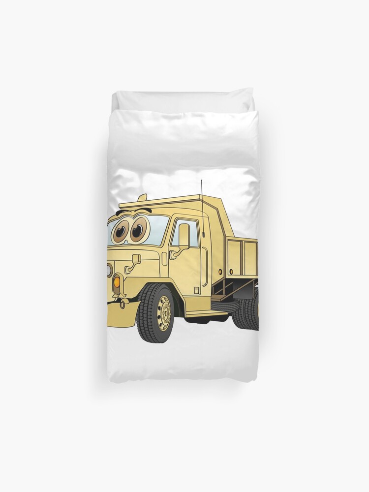 Military Dump Truck Cartoon Sand Duvet Cover By Graphxpro Redbubble