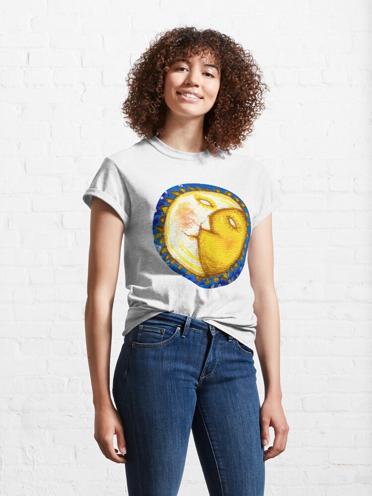 Thumbnail 4 of 7, Classic T-Shirt, Magic sun designed and sold by Arema Arega.