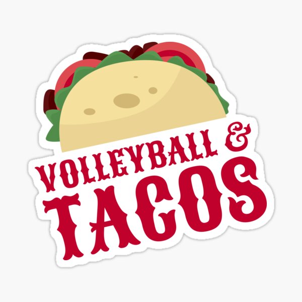 Item preview, Volleyball and Tacos Gift Funny Taco Volleyball Team Gift designed and sold by modernmerch.