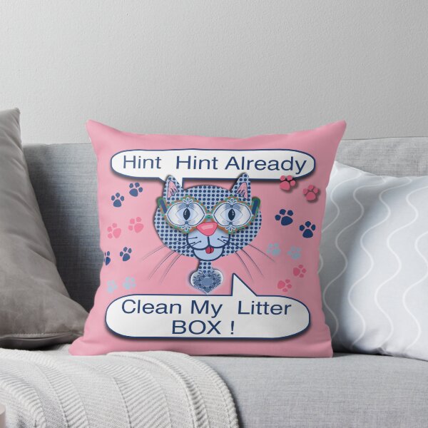Item preview, Kitty in a Blue Shoe, Hint Hint Already, Clean My Litter Box! designed and sold by Sharon Schwalbe.