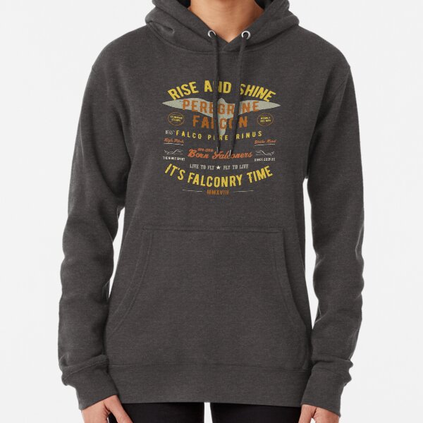 It's falconry Time! Peregrine Falcon Gift nad Apparel Collection for the Peregrine Falconer and Hawker Pullover Hoodie