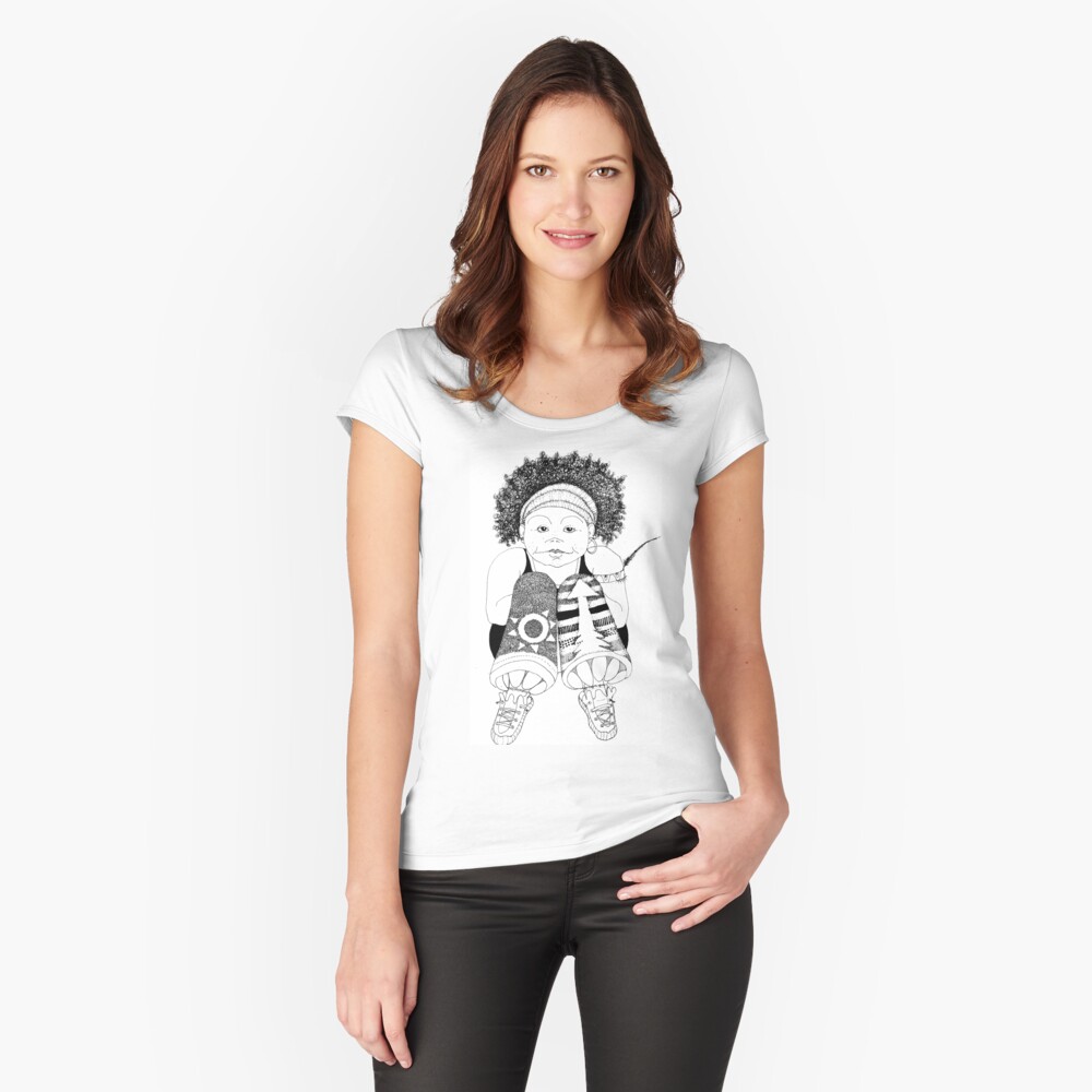 Item preview, Fitted Scoop T-Shirt designed and sold by aremaarega.