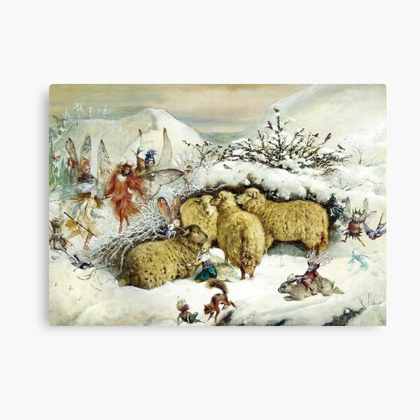 Fairies in the Snow - John Anster Fitzgerald Canvas Print