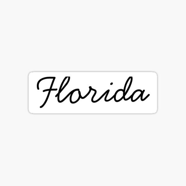 Item preview, Florida Sticker designed and sold by jenniferlewis11.
