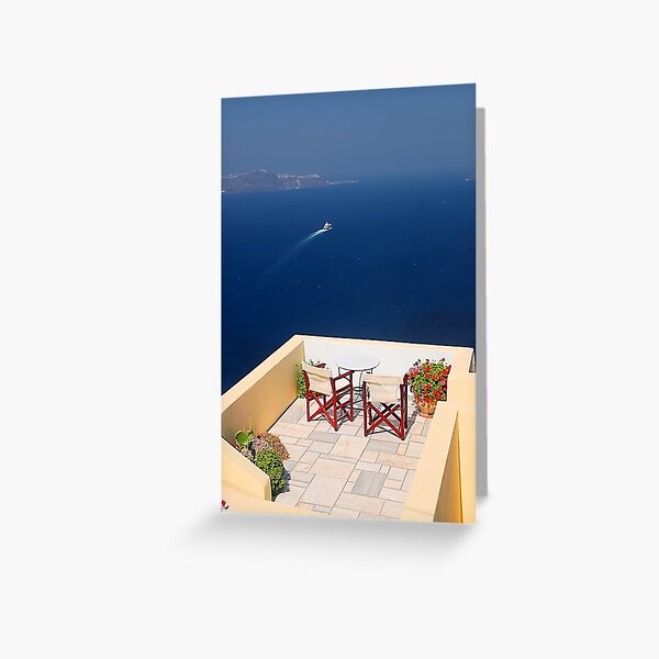 Balcony with a view Greeting Card