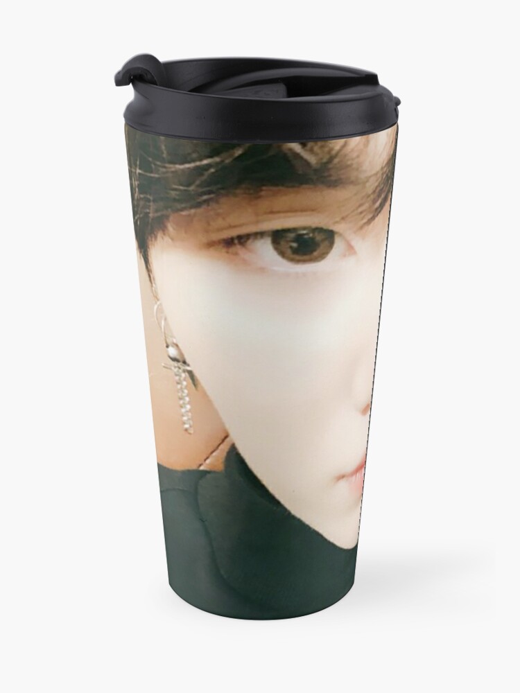 Alternate view of Yoongi Selca Travel Coffee Mug