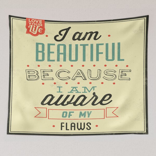 Item preview, I Am Beautiful Love Your Life designed and sold by leen12 Art Designs Prints.