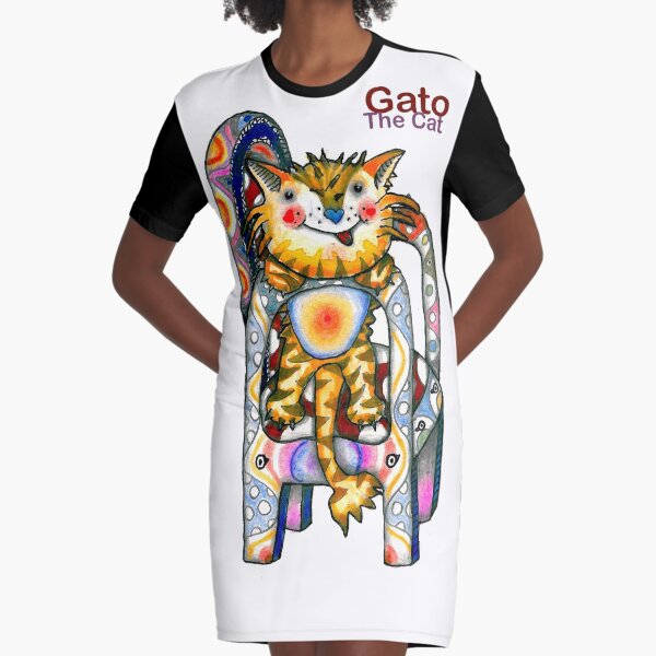 Gato The Cat Graphic T-Shirt Dress