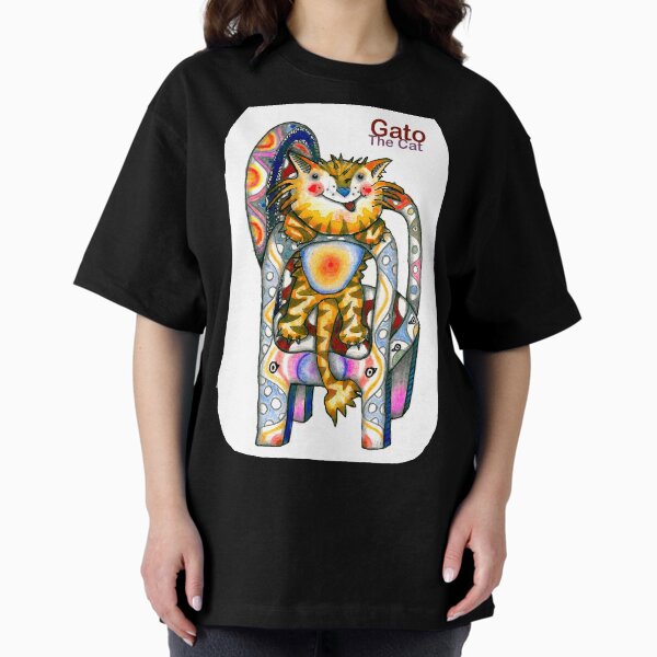 Gato el gato Camiseta oversize