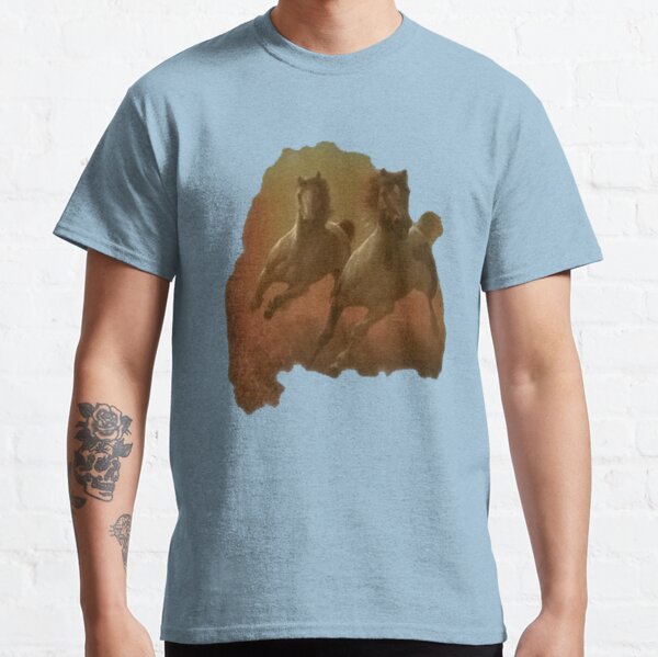 Chemise de chevaux au galop T-shirt classique