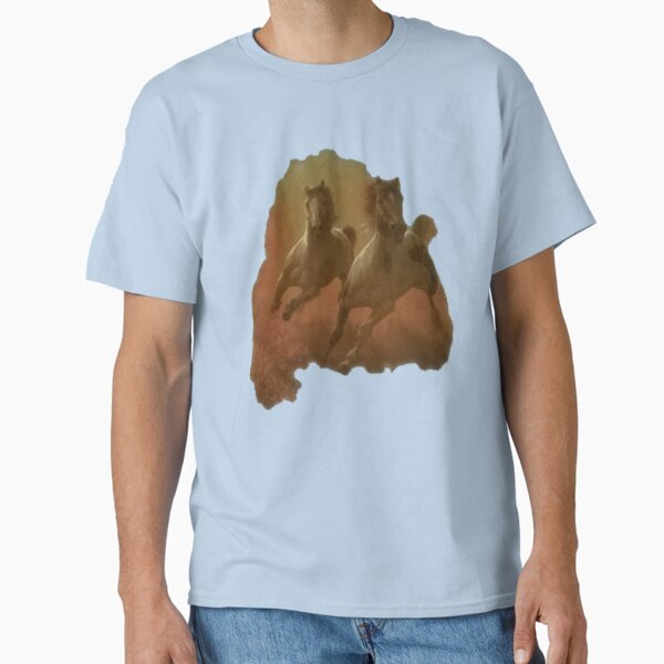 Vista previa del artículo con la obra «Camisa galopando de los caballos», diseñado y vendido por Swear24.