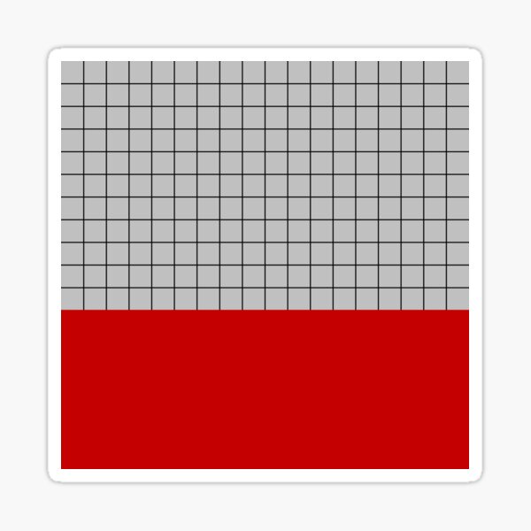 Artikel-Vorschau von Schwarzes Gitter auf silbernem Grau über Kirschrot, designt und verkauft von rewstudio.