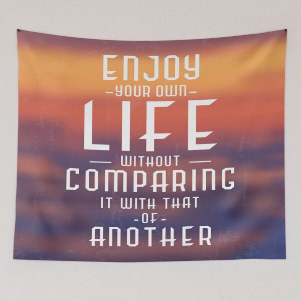 Item preview, Enjoy Your Life Without Comparing It With Others designed and sold by leen12 Art Designs Prints.