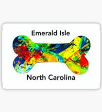 Emerald Isle Dog bone Sticker