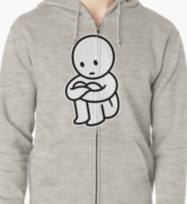Alone Zipped Hoodie
