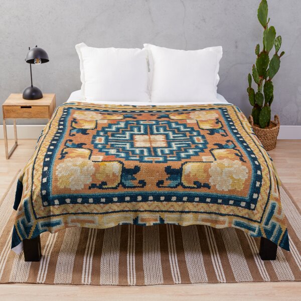 Item preview, Ningxia Antique Chinese Seat Cover Print designed and sold by Vicky Brago-Mitchell®.