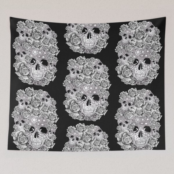 Artikelvorschau, Vintage Skull and Roses Design  entworfen und verkauft von Flower Magic .