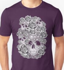 Vintage, skull, roses, flowers, retro, print Unisex T-Shirt