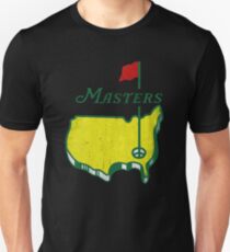 Weinlese-Retro Masters-Turnier Augusta Slim Fit T-Shirt