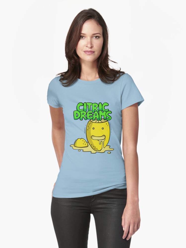 Thumbnail 1 of 3, Fitted T-Shirt, Citric Dreams designed and sold by raysan.