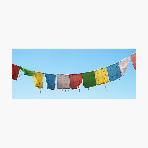 Tibetan Buddhist Prayer Flags Photographic Prints | Redbubble