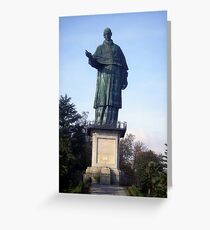 Statue of St Carlo Borromeo Greeting Card