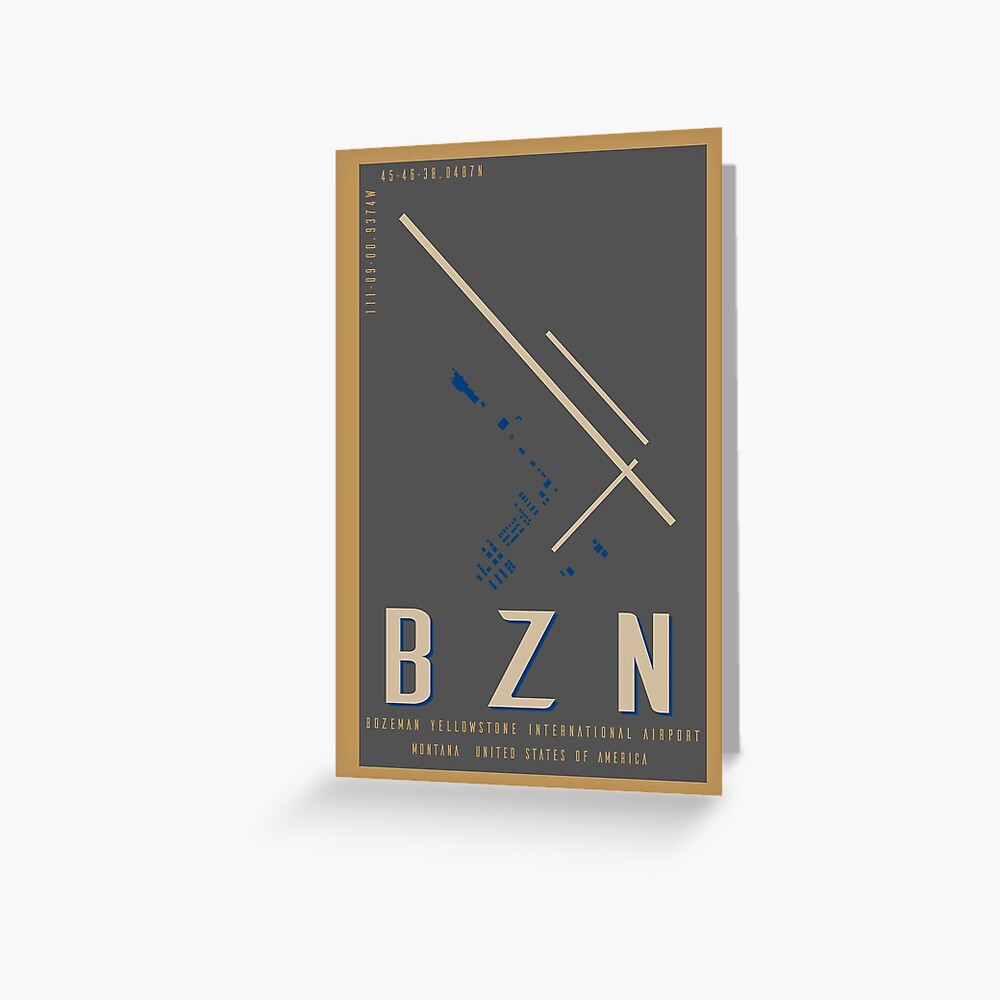  bzn bozeman yellowstone international airport minimalist airport art