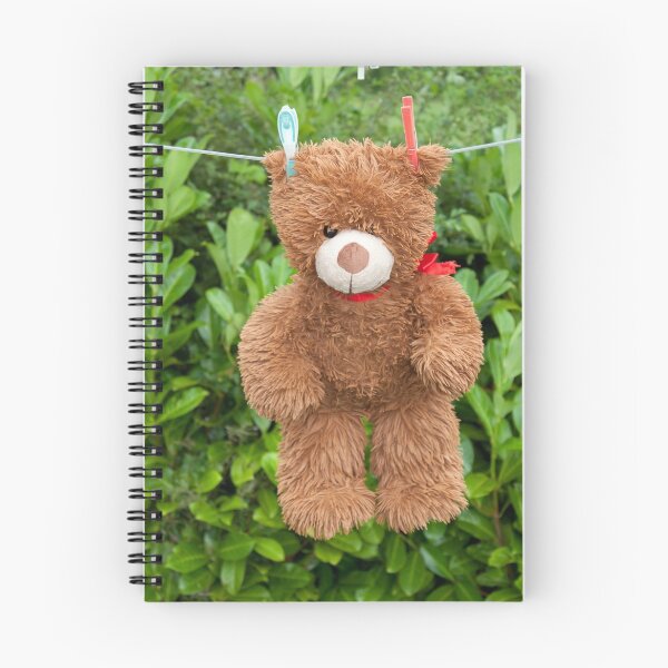 Item preview, toy brown teddy bear hanging on line designed and sold by morrbyte.