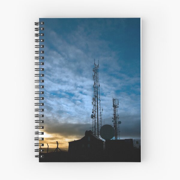 Item preview, transmission tower on Knockanore hill at dusk designed and sold by morrbyte.