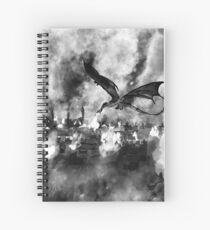 Inktober Day 19: Scorched Spiral Notebook