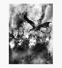 Inktober Day 19: Scorched Photographic Print