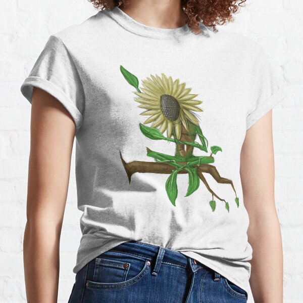 sunflower sunbathing on branch -tee Classic T-Shirt