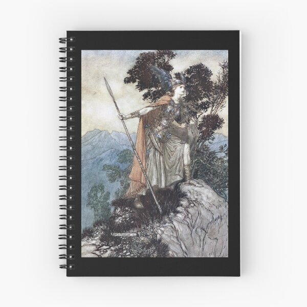 Item preview, The Valkyrie - Brünnhilde the Valkyrie (Rackham) designed and sold by ArtHistorical.