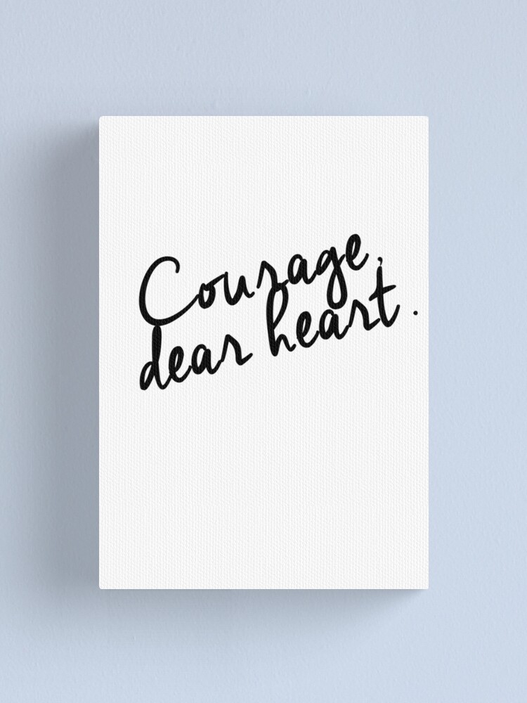 Courage Dear Heart Print CS Lewis Quote Narnia Vibrant 