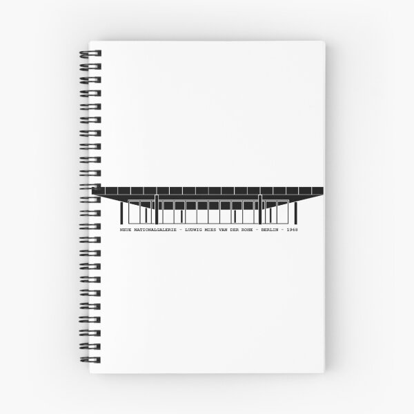 Item preview, Neue Nationalgalerie Mies Van Der Rohe Architecture Tshirt designed and sold by pohcsneb.