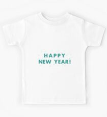 New Year card with the inscription. Kids Tee