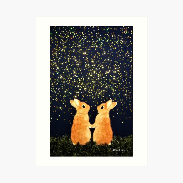 looking for shooting stars (2008) Rabbit / Bunny Art Art Print