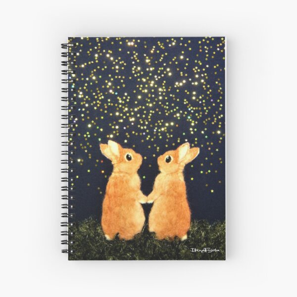 looking for shooting stars (2008) Rabbit / Bunny Art Spiral Notebook