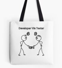 Developer vs Tester 6/9 Tote Bag