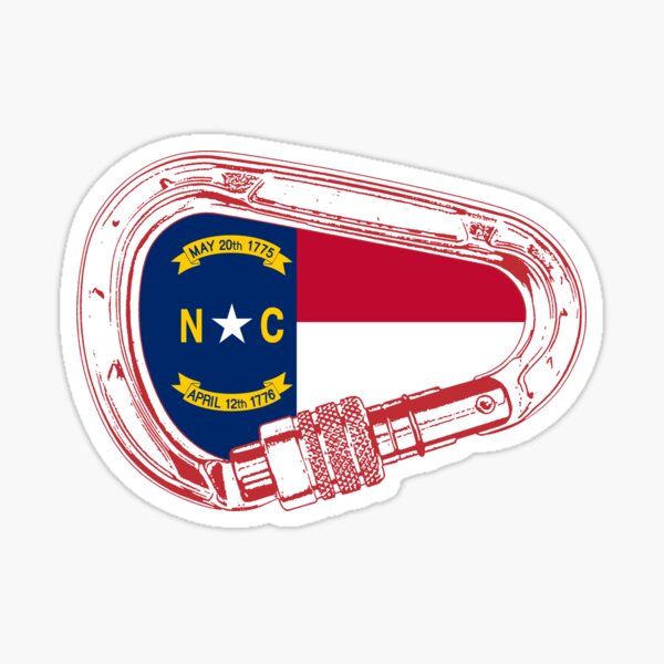 Item preview, North Carolina Flag Climbing Carabiner designed and sold by Esskay Designs.