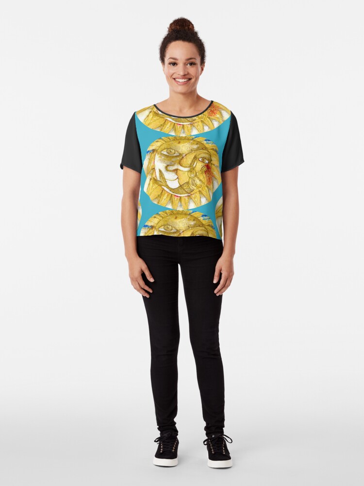 Alternate view of The Golden Sun Chiffon Top